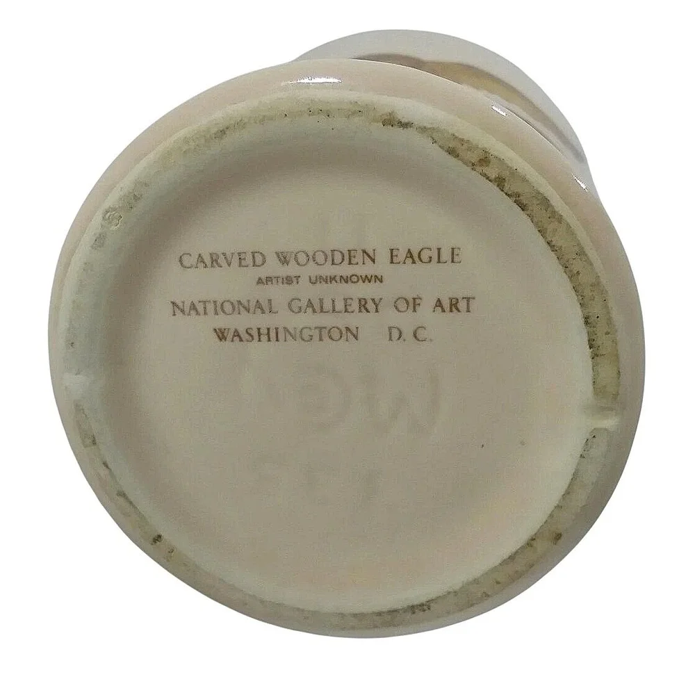 National‎ Gallery of Art Spirit of Seventy-Six Eagle Ceramic Pitcher Brown Cream